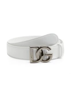 DOLCE&GABBANA Interlock Logo Buckle Belt For Men