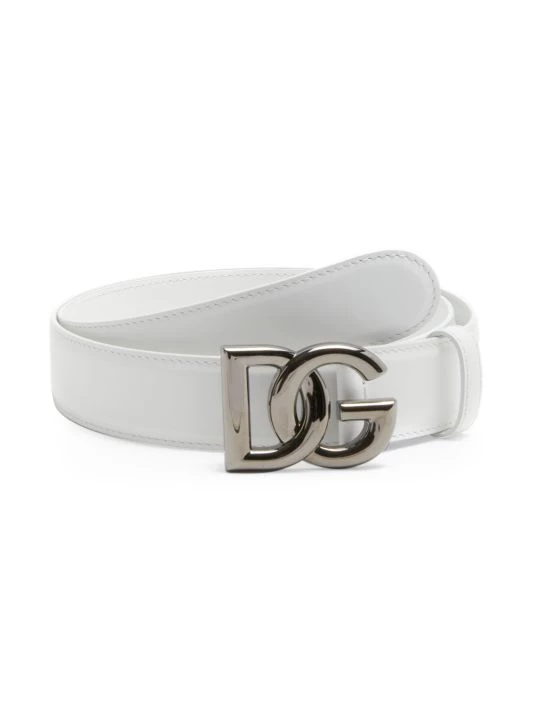 DOLCE&GABBANA Interlock Logo Buckle Belt For Men 3 DOLCE&GABBANA Interlock Logo Buckle Belt For Men