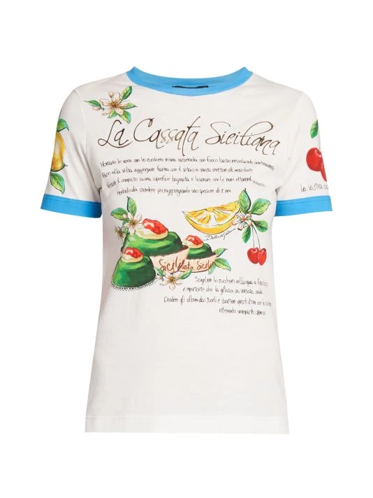 DOLCE&GABBANA Capri Painterly Crewneck T-Shirt 3 DOLCE&GABBANA Capri Painterly Crewneck T-Shirt
