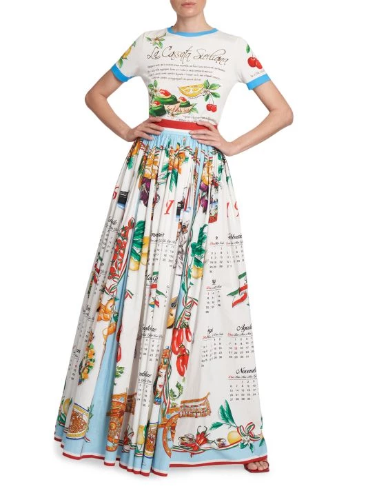 DOLCE&GABBANA Capri Painterly Crewneck T-Shirt 4 DOLCE&GABBANA Capri Painterly Crewneck T-Shirt - Image 2