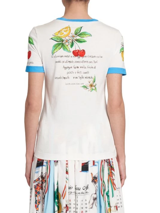 DOLCE&GABBANA Capri Painterly Crewneck T-Shirt 7 DOLCE&GABBANA Capri Painterly Crewneck T-Shirt - Image 5