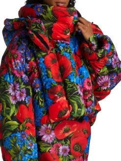 DOLCE&GABBANA Cropped Hooded Floral Puffer Jacket -Deals DOLCE&GABBANA Store unnamed file 2269