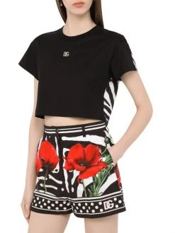 DOLCE&GABBANA Logo Cropped T-Shirt -Deals DOLCE&GABBANA Store unnamed file 2274