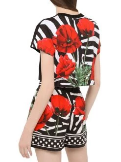 DOLCE&GABBANA Logo Cropped T-Shirt -Deals DOLCE&GABBANA Store unnamed file 2276