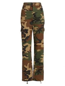 DOLCE&GABBANA Camo High-Rise Pants