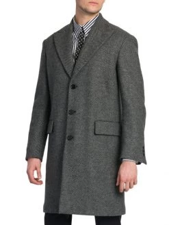 DOLCE&GABBANA Wool Herringbone Overcoat For Men 11 DOLCE&GABBANA Wool Herringbone Overcoat For Men -Deals DOLCE&GABBANA Store unnamed file 2306