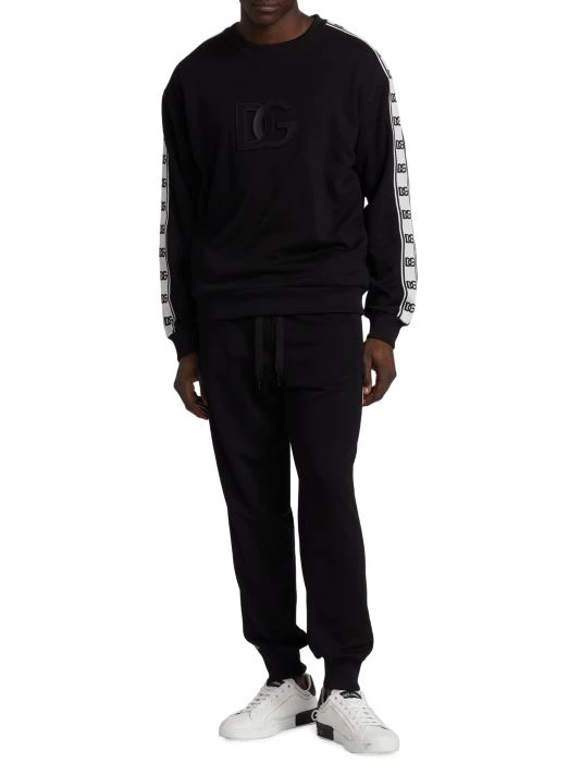 DOLCE&GABBANA Logo Tape Drawstring Jogger Sweatpants For Men 4 DOLCE&GABBANA Logo Tape Drawstring Jogger Sweatpants For Men - Image 2