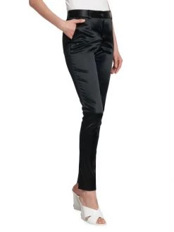 DOLCE&GABBANA Zebra High-Waisted Slim-Fit Satin Trousers -Deals DOLCE&GABBANA Store unnamed file 2337