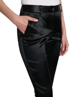 DOLCE&GABBANA Zebra High-Waisted Slim-Fit Satin Trousers -Deals DOLCE&GABBANA Store unnamed file 2339