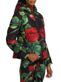 DOLCE&GABBANA Hooded Floral Puffer Jacket -Deals DOLCE&GABBANA Store unnamed file 2343