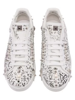 DOLCE&GABBANA Portofino Scribble Print Low-Top Sneakers For Men -Deals DOLCE&GABBANA Store unnamed file 2369