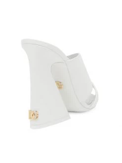 DOLCE&GABBANA Elegant Leather Mules Bianco -Deals DOLCE&GABBANA Store unnamed file 2380