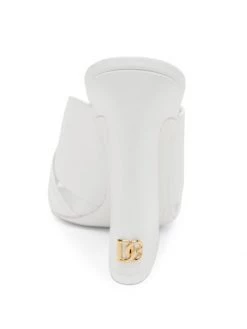 DOLCE&GABBANA Elegant Leather Mules Bianco -Deals DOLCE&GABBANA Store unnamed file 2383