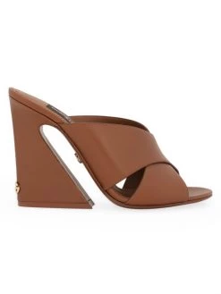 DOLCE&GABBANA Elegant Leather Mules Bianco -Deals DOLCE&GABBANA Store unnamed file 2385