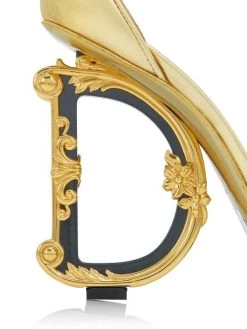 DOLCE&GABBANA Sculpted-Heel Metallic Leather Sandals -Deals DOLCE&GABBANA Store unnamed file 24