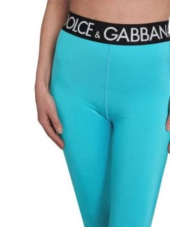 DOLCE&GABBANA Capri High-Waisted Logo Leggings -Deals DOLCE&GABBANA Store unnamed file 2436