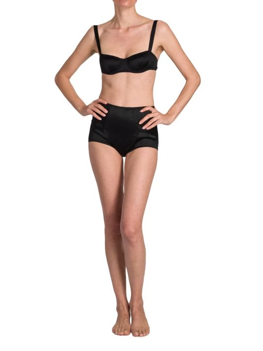 DOLCE&GABBANA Silk-Blend High-Waisted Boyshort Panty Bianco Naturale 4 DOLCE&GABBANA Silk-Blend High-Waisted Boyshort Panty Bianco Naturale - Image 2