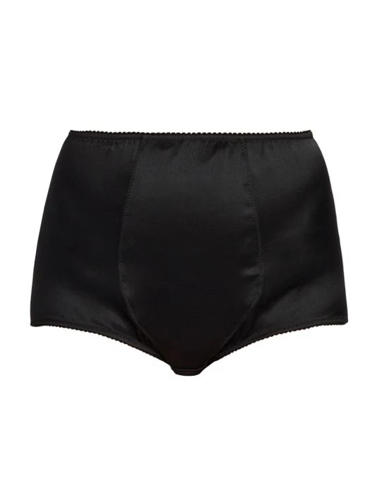 DOLCE&GABBANA Silk-Blend High-Waisted Boyshort Panty Bianco Naturale 5 DOLCE&GABBANA Silk-Blend High-Waisted Boyshort Panty Bianco Naturale - Image 3
