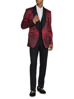 DOLCE&GABBANA Single-Breasted Leopard-Print Blazer For Men -Deals DOLCE&GABBANA Store unnamed file 2450
