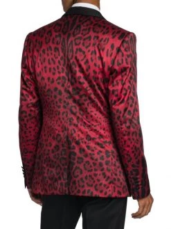 DOLCE&GABBANA Single-Breasted Leopard-Print Blazer For Men -Deals DOLCE&GABBANA Store unnamed file 2453