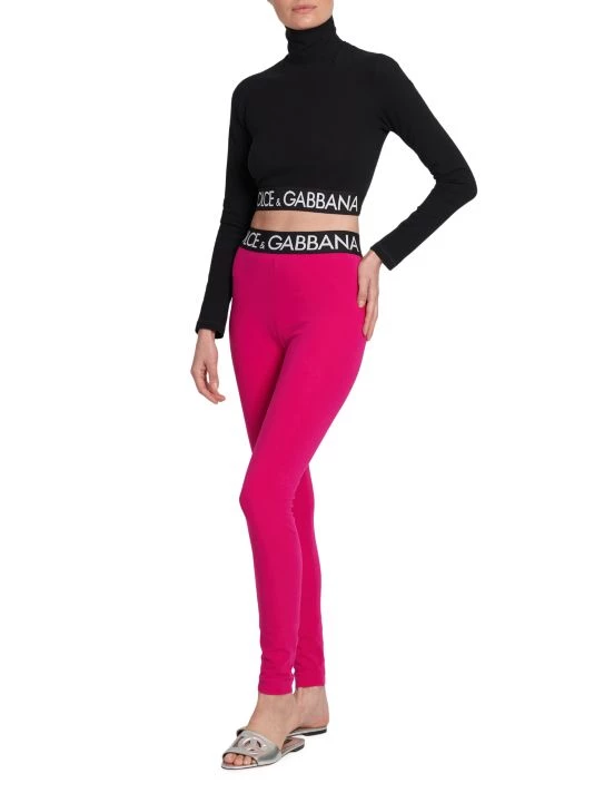 DOLCE&GABBANA Capri Cropped Turtleneck Top Nero 4 DOLCE&GABBANA Capri Cropped Turtleneck Top Nero - Image 2