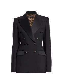 DOLCE&GABBANA Double-Breasted Wool Blazer