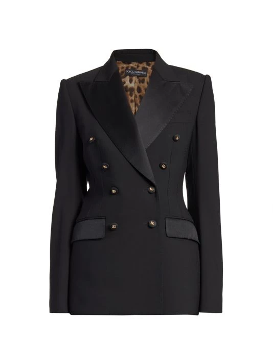 DOLCE&GABBANA Double-Breasted Wool Blazer 3 DOLCE&GABBANA Double-Breasted Wool Blazer