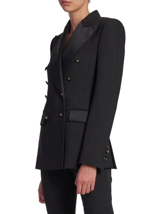 DOLCE&GABBANA Double-Breasted Wool Blazer 6 DOLCE&GABBANA Double-Breasted Wool Blazer - Image 4