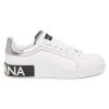 DOLCE&GABBANA Portofino Leather Sneakers Nero Argento -Deals DOLCE&GABBANA Store unnamed file 2506