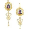 DOLCE&GABBANA 18K Yellow Gold & Antique Enamel Medal Drop Earrings -Deals DOLCE&GABBANA Store unnamed file 2539