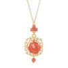 DOLCE&GABBANA 18K Yellow Gold & Mediterranean Coral Rose Pendant Necklace -Deals DOLCE&GABBANA Store unnamed file 2557