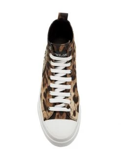 DOLCE&GABBANA Leopard-Print High-Top Sneakers For Men -Deals DOLCE&GABBANA Store unnamed file 257