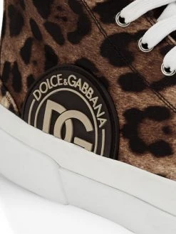 DOLCE&GABBANA Leopard-Print High-Top Sneakers For Men -Deals DOLCE&GABBANA Store unnamed file 258