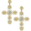 DOLCE&GABBANA 18K Yellow Gold & Aquamarine Cross Clip-On Earrings -Deals DOLCE&GABBANA Store unnamed file 2592