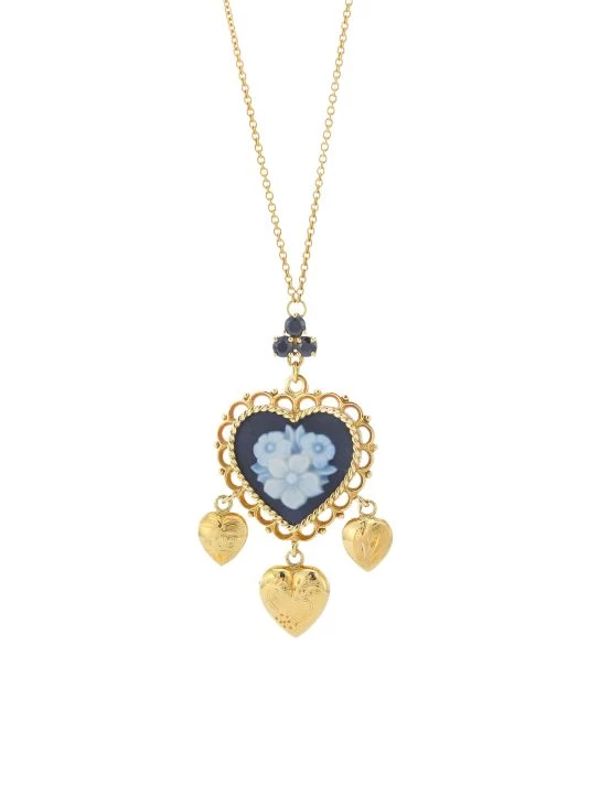 DOLCE&GABBANA 18K Yellow Gold Cameo Pendant Necklace 2 DOLCE&GABBANA 18K Yellow Gold Cameo Pendant Necklace