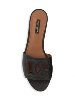 DOLCE&GABBANA DG Millennials Leather Slides Black -Deals DOLCE&GABBANA Store unnamed file 2619