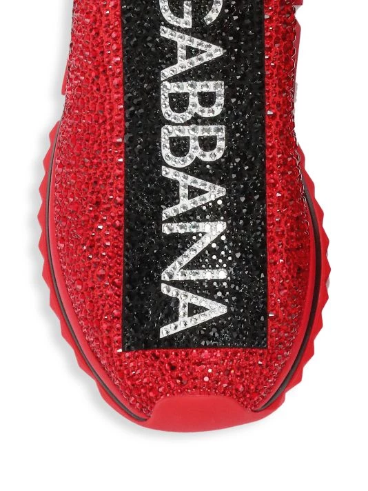 DOLCE&GABBANA Sorrento Embellished Logo Slip-On Knit Sneakers For Men Giallo Nero 5 DOLCE&GABBANA Sorrento Embellished Logo Slip-On Knit Sneakers For Men Giallo Nero - Image 3