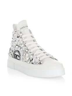 DOLCE&GABBANA Portofino Crystal-Embellished Lace-Up Sneakers For Men -Deals DOLCE&GABBANA Store unnamed file 266