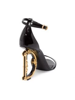 DOLCE&GABBANA Sculpted-Heel Patent Leather Sandals -Deals DOLCE&GABBANA Store unnamed file 2668