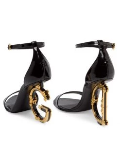 DOLCE&GABBANA Sculpted-Heel Patent Leather Sandals -Deals DOLCE&GABBANA Store unnamed file 2672