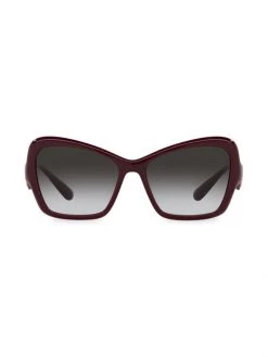 DOLCE&GABBANA 55MM Cat Eye Sunglasess Bordeaux