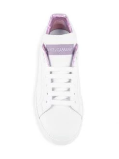 DOLCE&GABBANA Portofino Leather Sneakers Bianco Rosa -Deals DOLCE&GABBANA Store unnamed file 2717