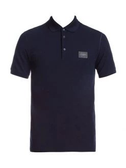 DOLCE&GABBANA Classic Plaque Polo For Men