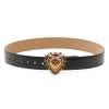 DOLCE&GABBANA Devotion Leather Belt White