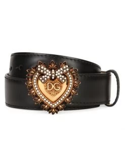 DOLCE&GABBANA Devotion Leather Belt White -Deals DOLCE&GABBANA Store unnamed file 2780