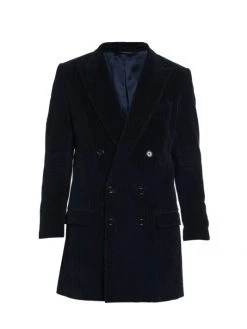DOLCE&GABBANA Double Breasted Coat For Men