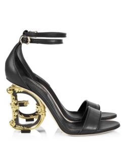 DOLCE&GABBANA Sculpted-Heel Leather Sandals Rosa 21 DOLCE&GABBANA Sculpted-Heel Leather Sandals Rosa -Deals DOLCE&GABBANA Store unnamed file 2831