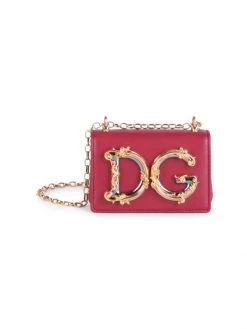 DOLCE&GABBANA Micro D&G Girls Leather Shoulder Bag