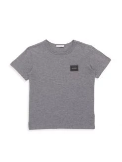 DOLCE&GABBANA Baby's Logo T-Shirt For Kids Grey -Deals DOLCE&GABBANA Store unnamed file 2863