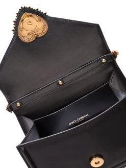 DOLCE&GABBANA Devotion Leather Top Handle Bag Black -Deals DOLCE&GABBANA Store unnamed file 2873